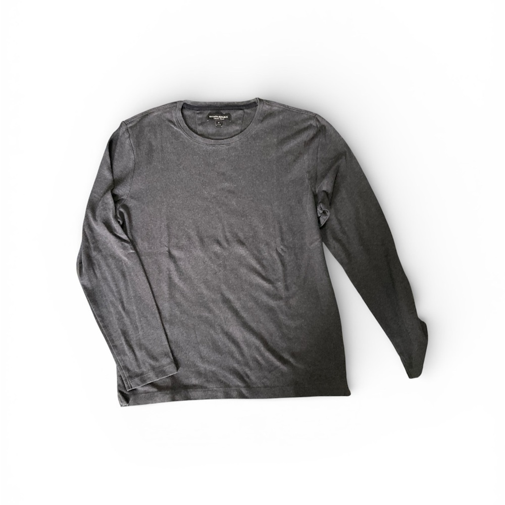 Banana Republic Gray Long Sleeve Tee